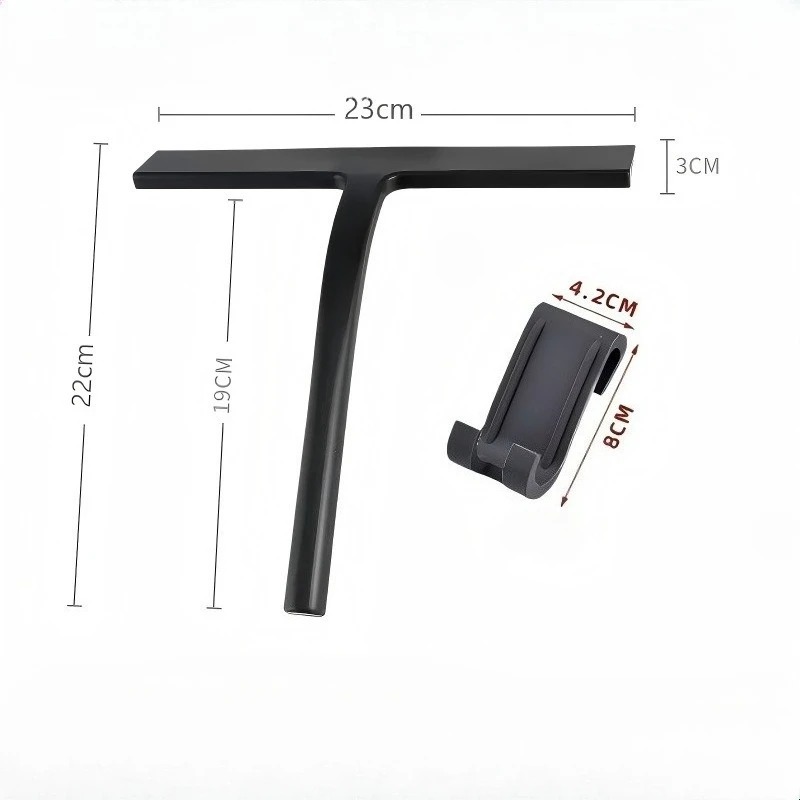 Set Squeegee Silikon Hitam Mat - Glass Cleaner Streak ulasan dan harga