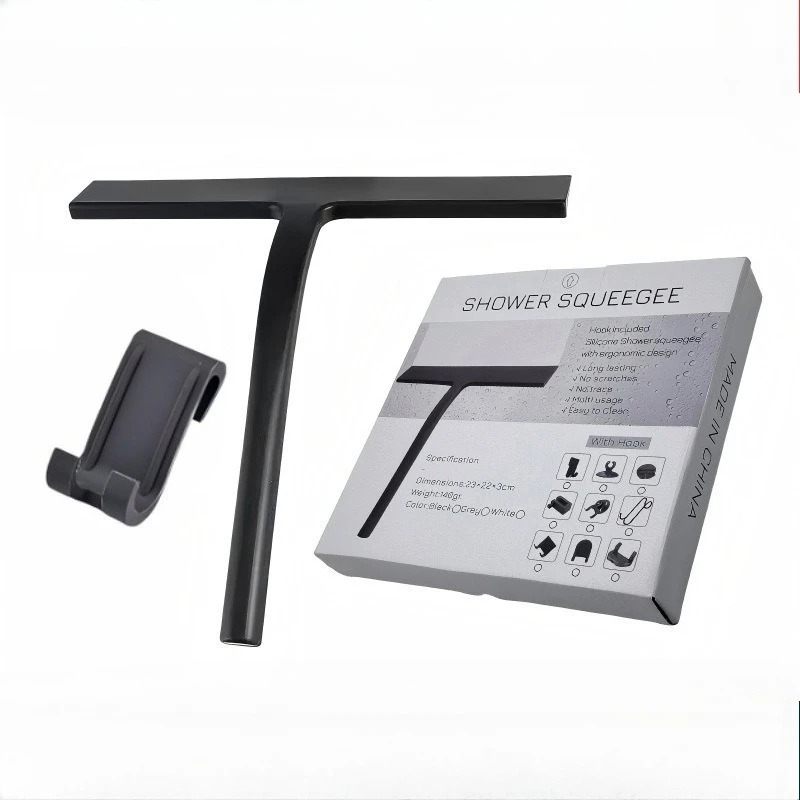 Set Squeegee Silikon Hitam Mat - Glass Cleaner Streak ulasan dan harga